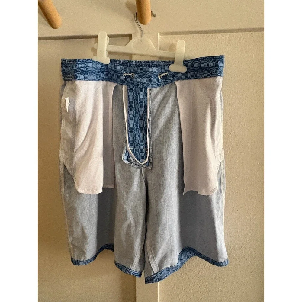 JOHNNIE-O men’s Jumbie Board Shorts medium aquatic motif swim trunks msrp $89